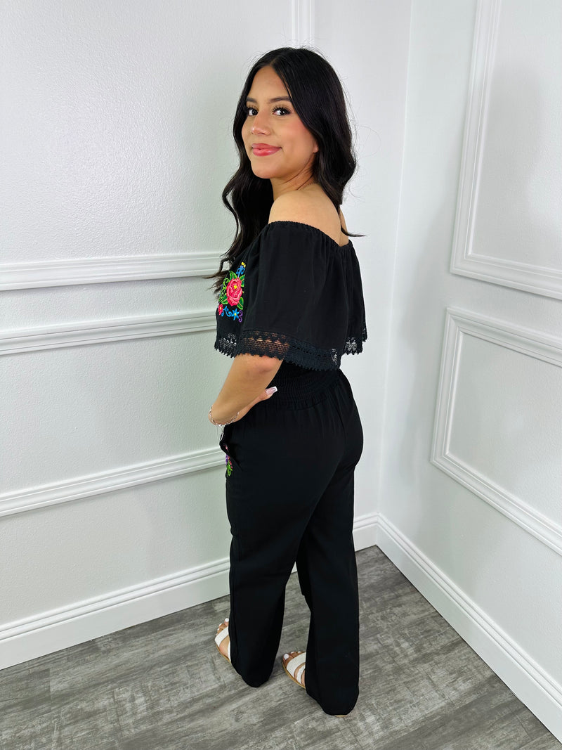 Leah Jumpsuit Petite  Black