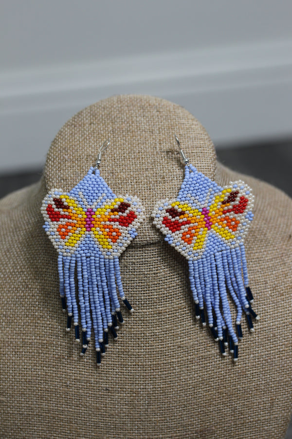 Mariposas Flecos Handmade Earrings