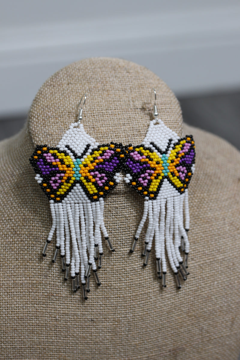 Mariposas Flecos Handmade Earrings