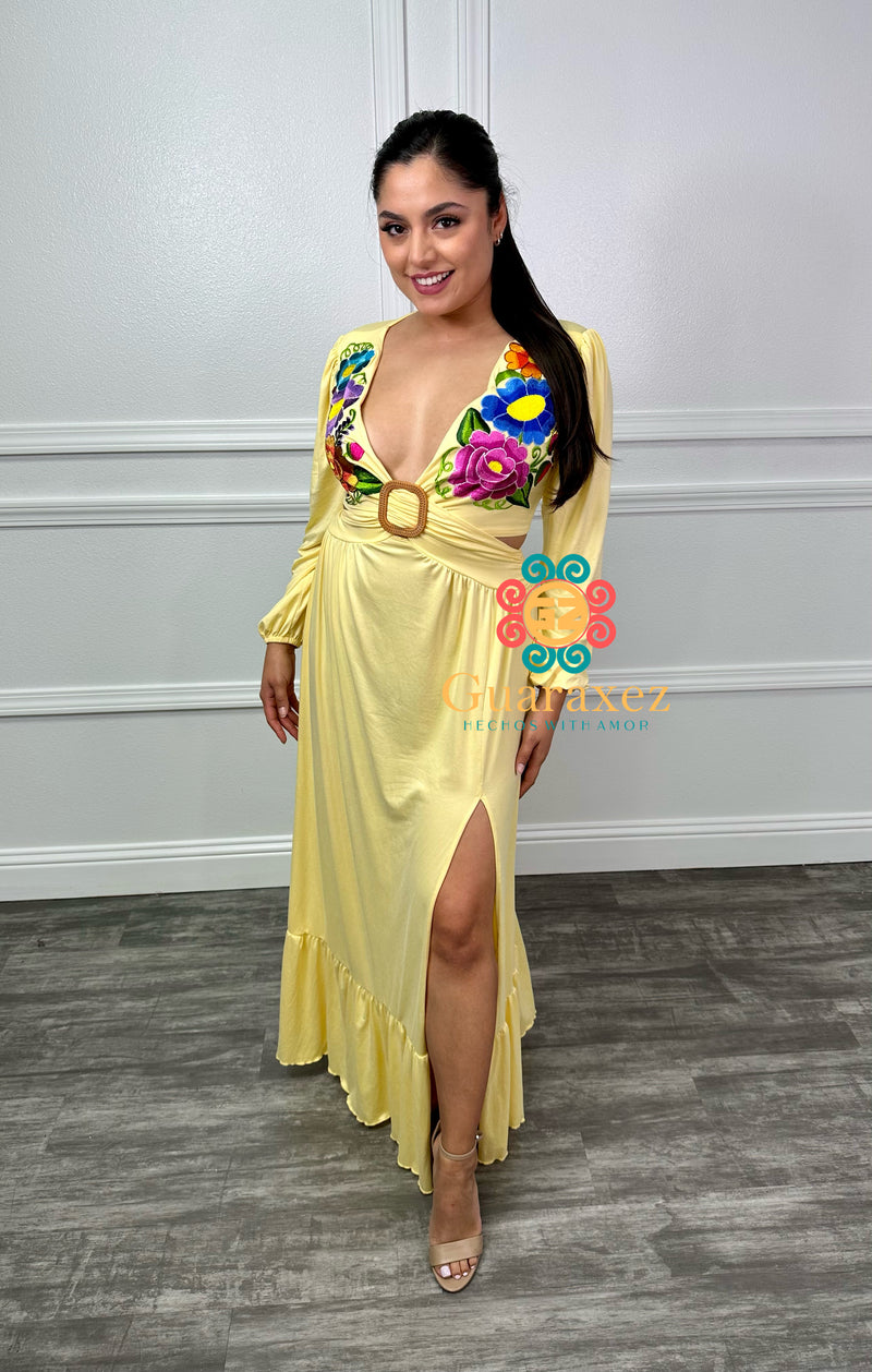 Xitlali Dress Yellow