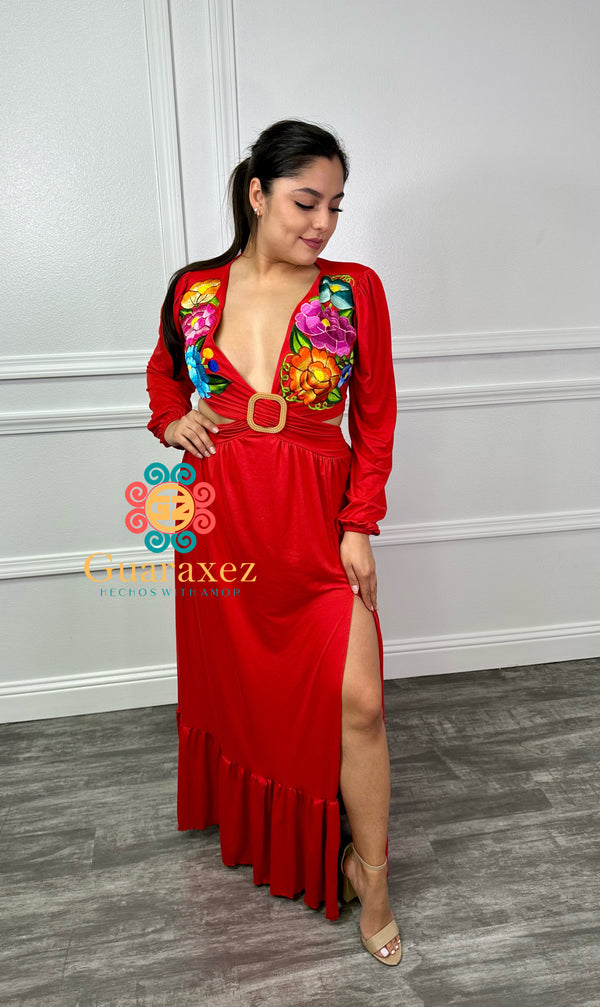 Xitlali Dress Red