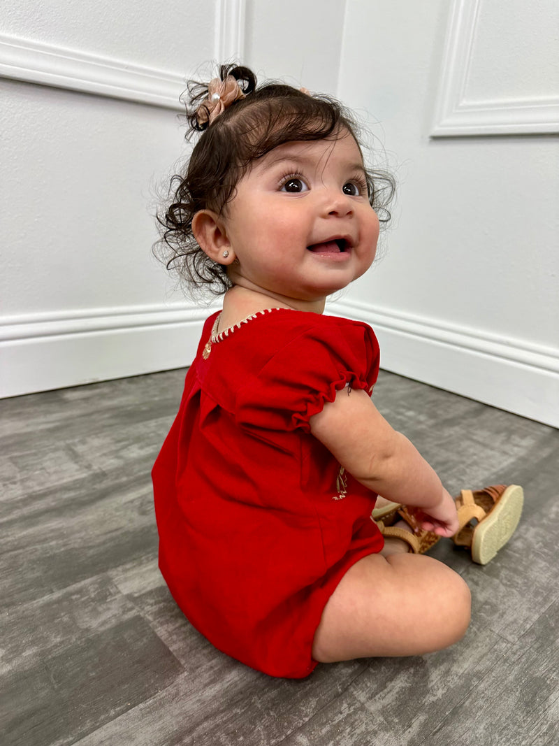 Golden Girls Romper Red