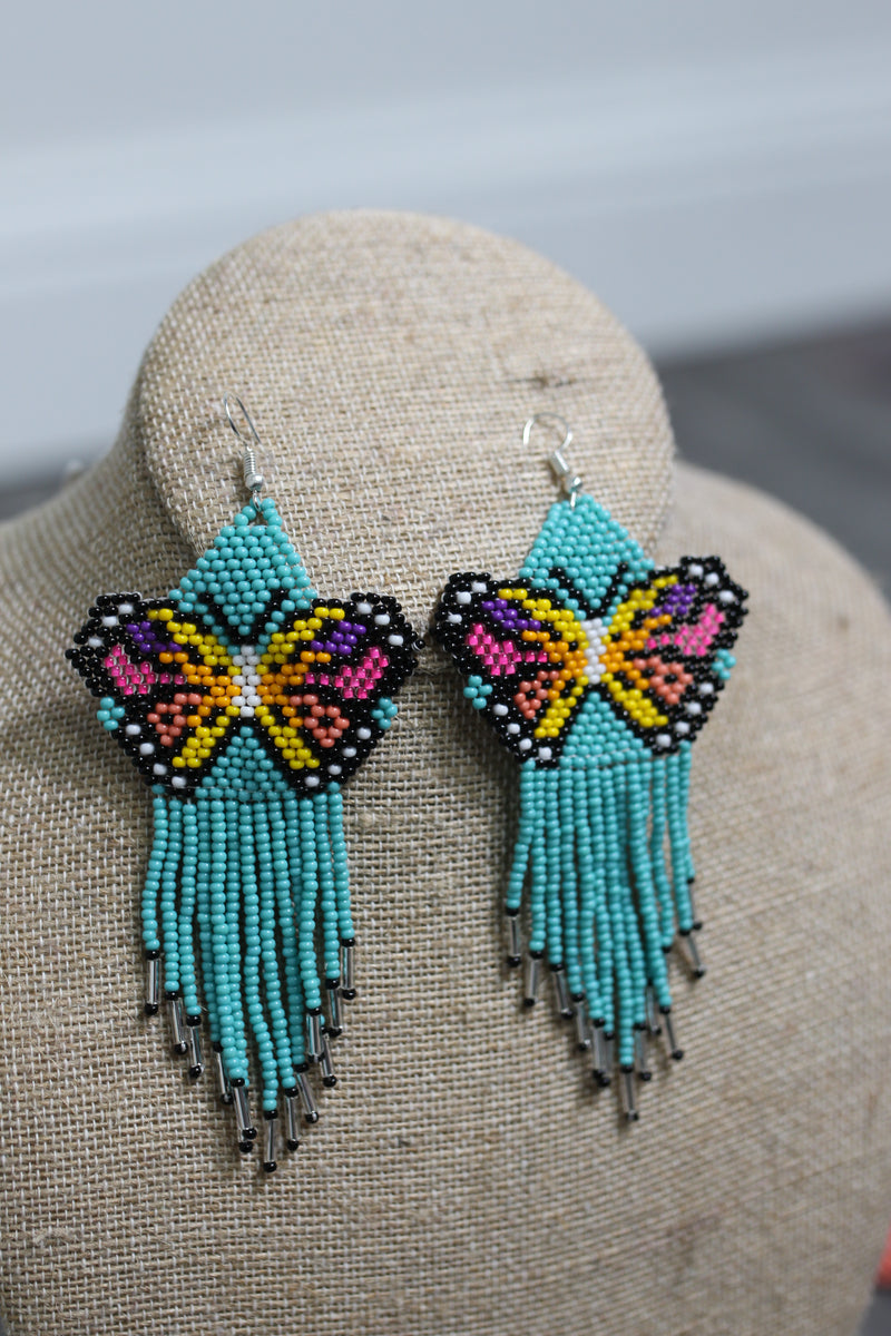 Mariposas Flecos Handmade Earrings