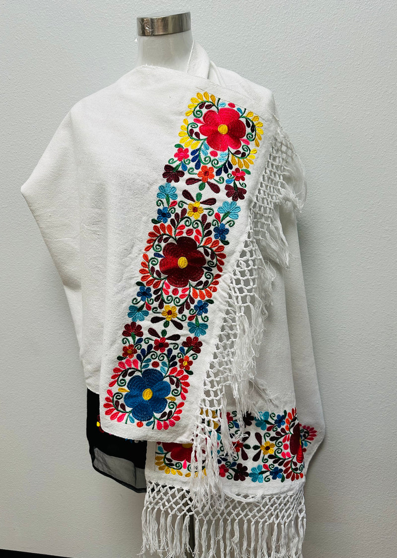 Rebozo Atalo Blanco