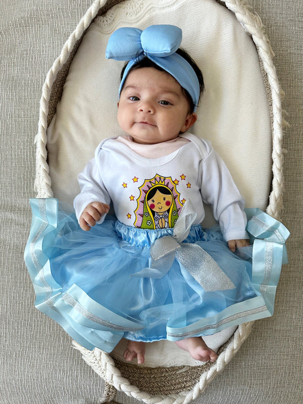 Virgencita Tutu Girls Light Blue