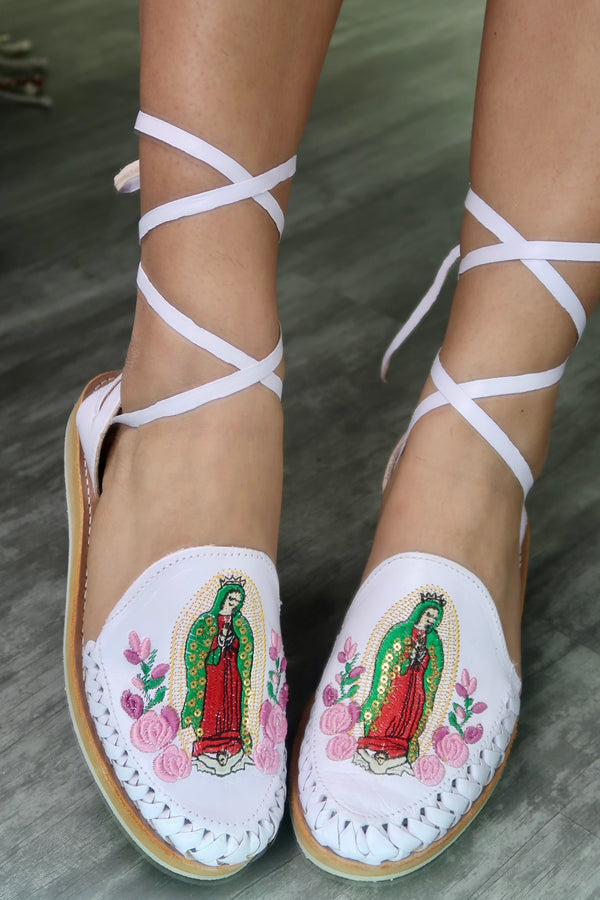 Lupita Mexican Lace Up Huaraches