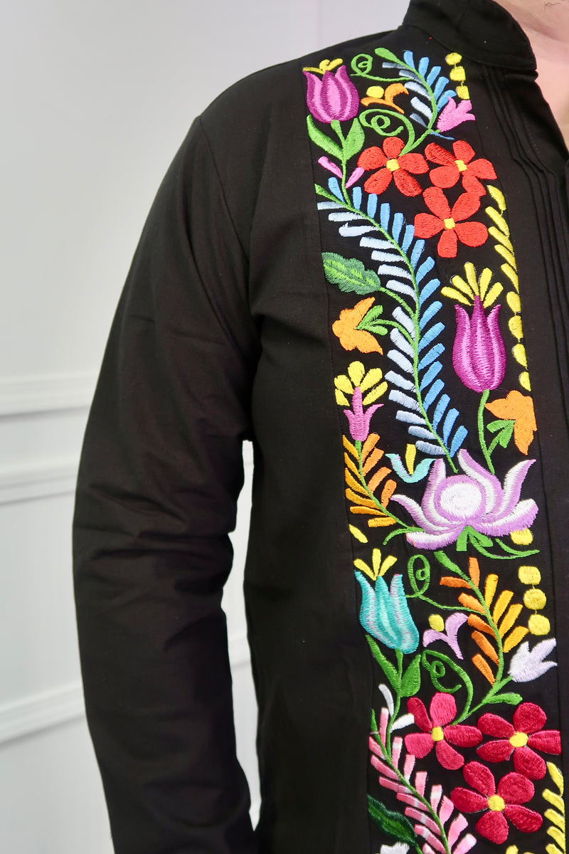 VALENTIN LONG SLEEVE GUAYABERA COLORFUL