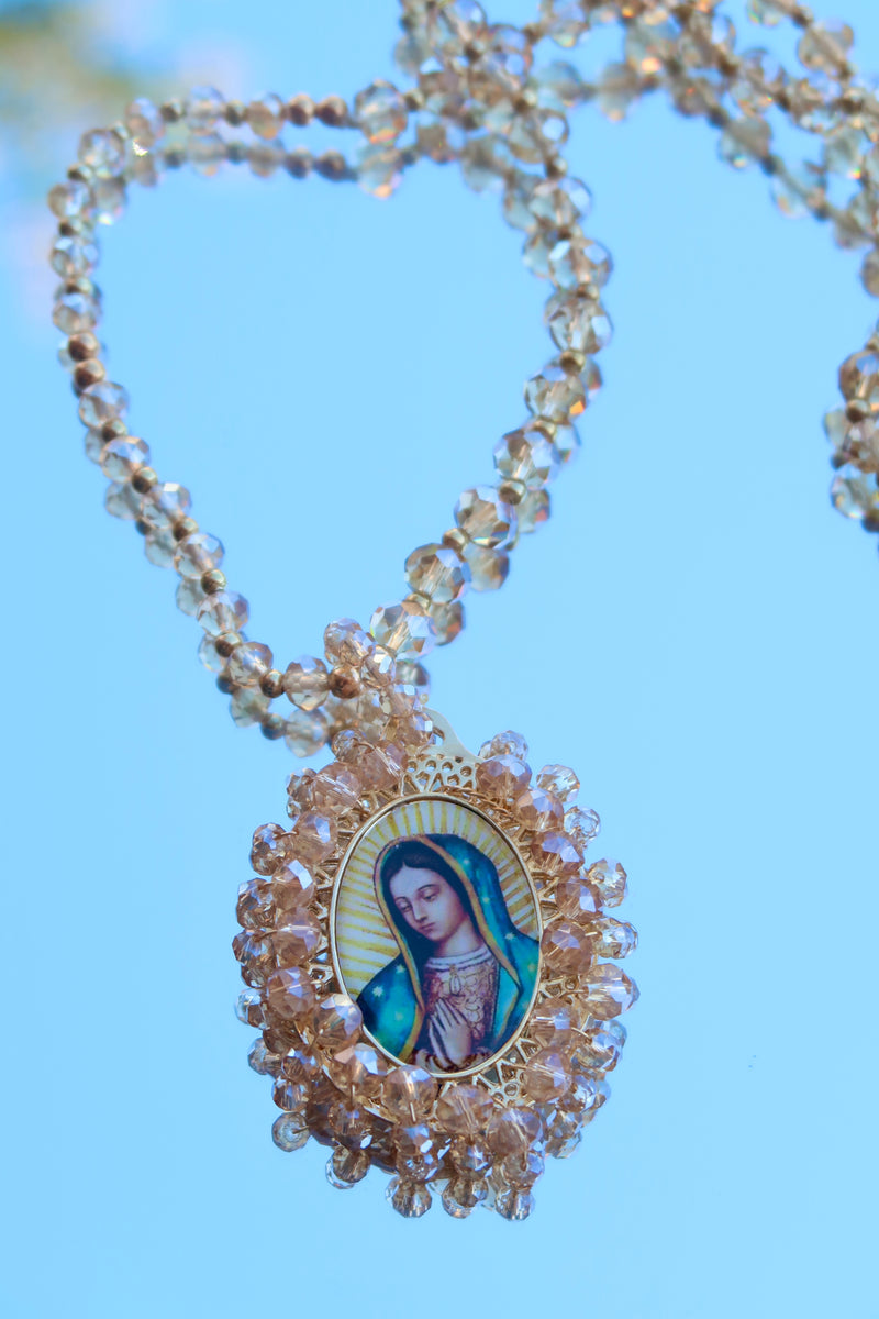 Virgen De Guadalupe Bead Necklace