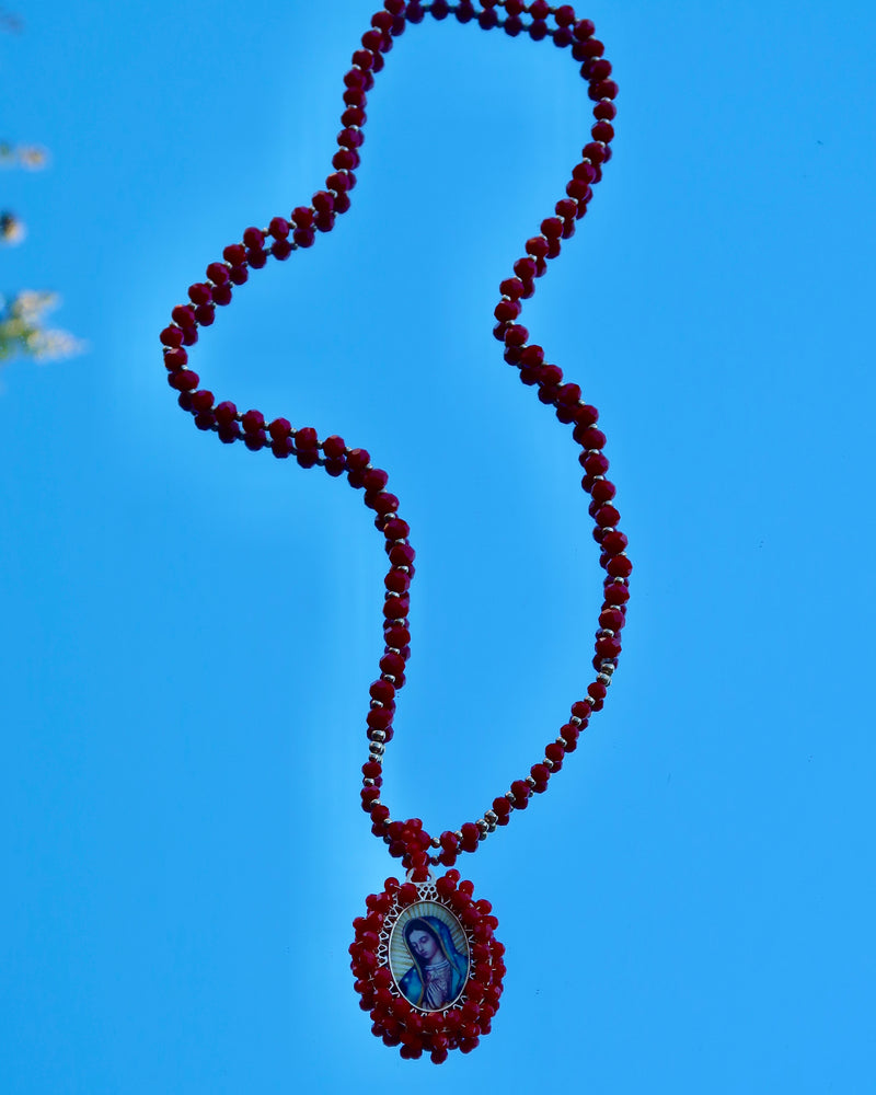 Virgen De Guadalupe Bead Necklace