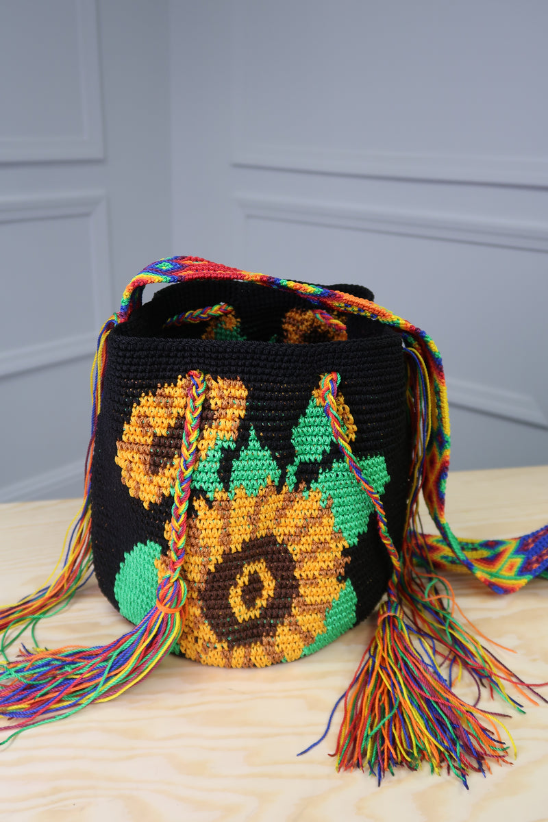 Bolsa Tejida Girasol