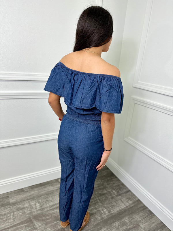 Litzy Denim Jumpsuit Petite