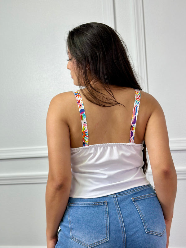 Otomi Corset Top White