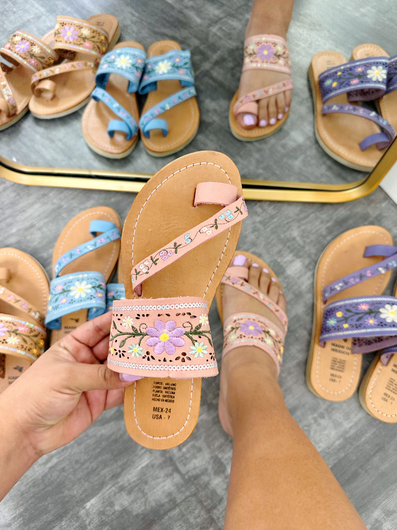 Iced Glitter Sandals Rose