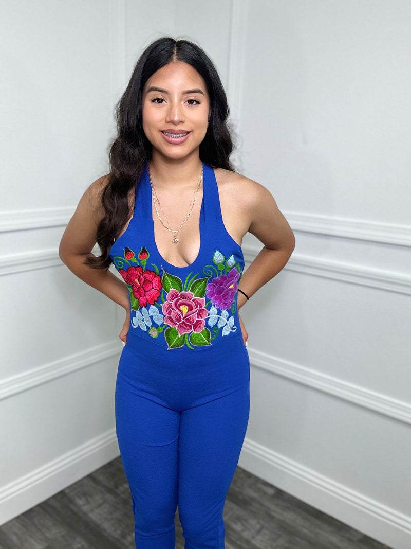 La Diva Jumpsuit Blue