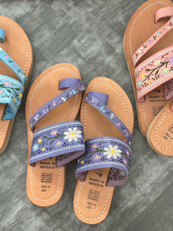 Iced Glitter Sandals Lilac