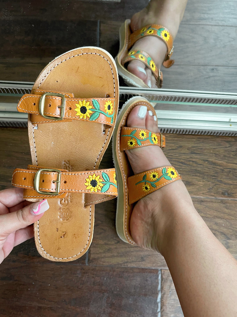 Aimee Sunflower Sandals