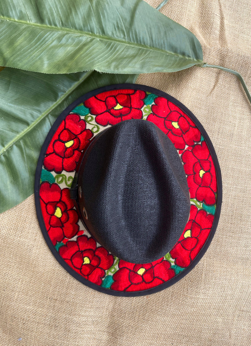 Roses Embroidered Hat