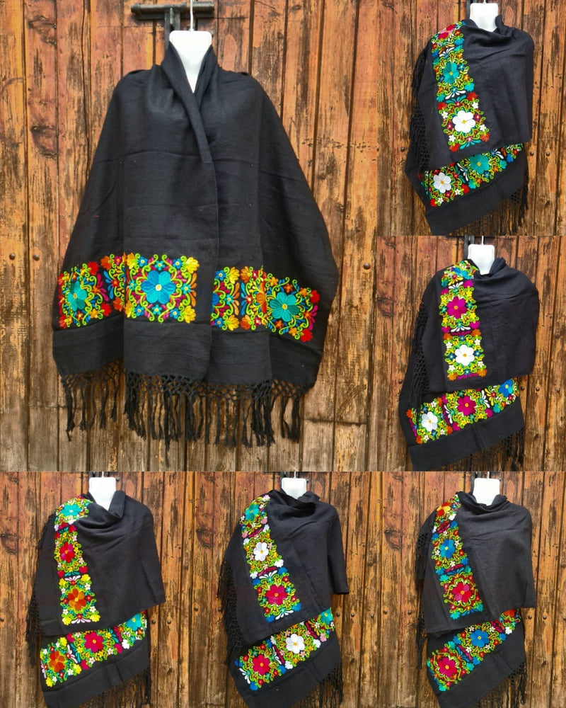 Rebozo Atalo Black