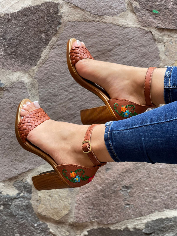 Yara Embroidery Heels