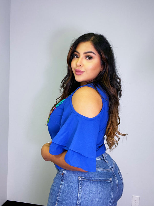 CLAUDIA TOP BLUE