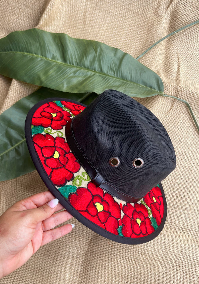 Roses Embroidered Hat